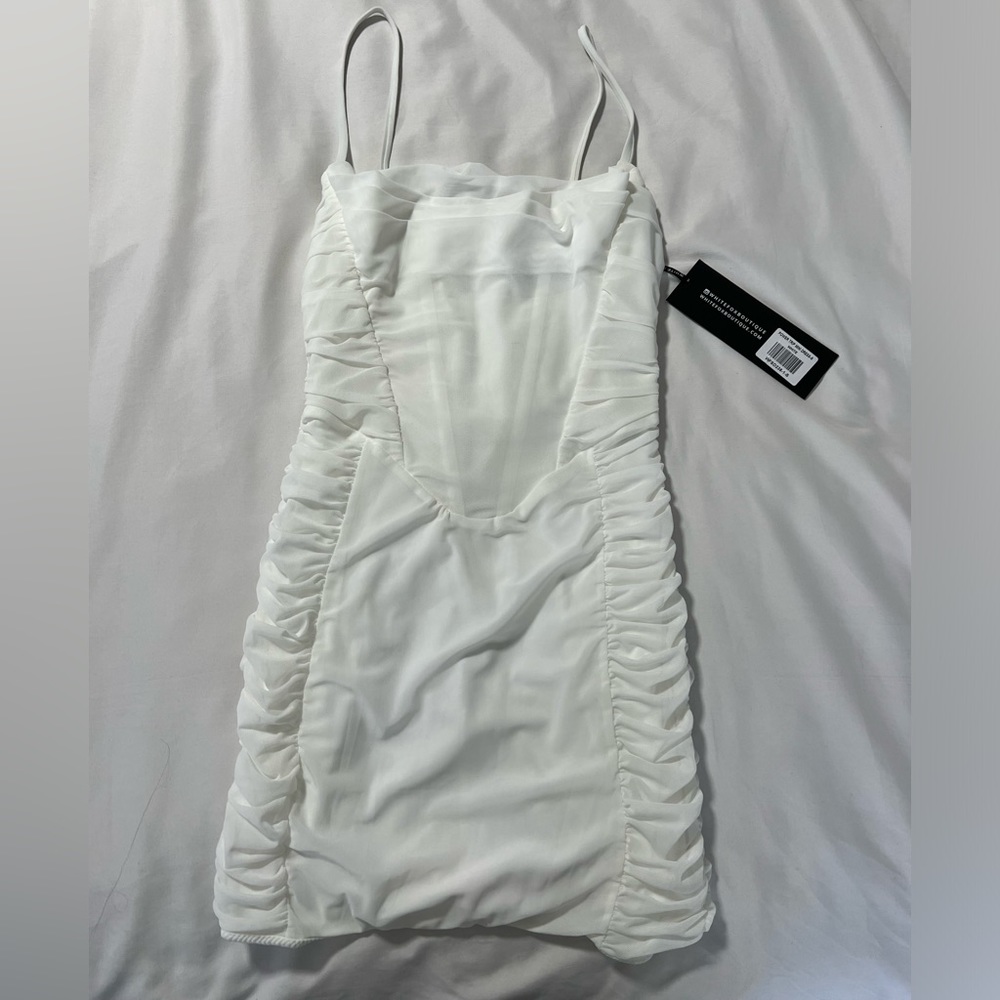 Power Trip Mini Dress (Size Small) - WHITEFOX BOUTIQUE